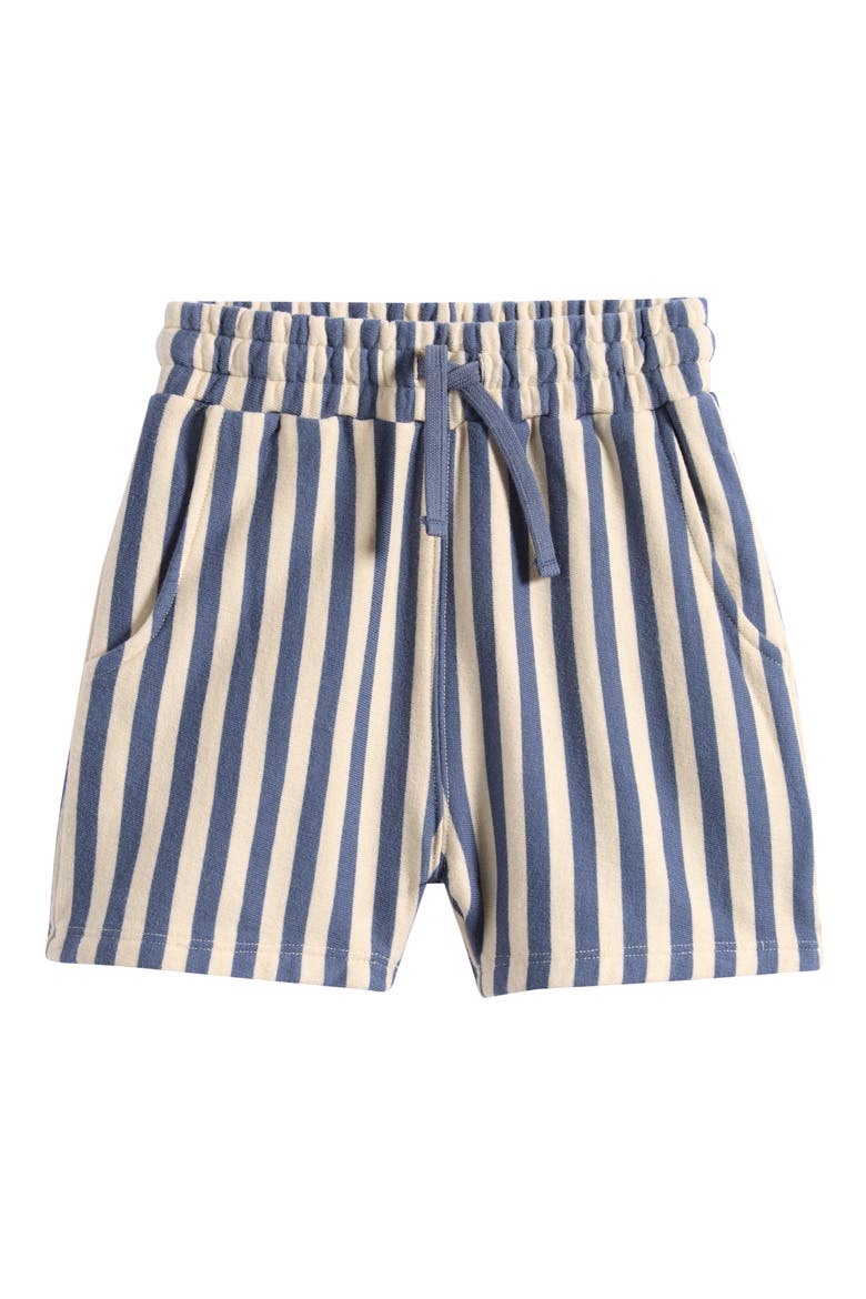 Kids' Relaxed Stripe Shorts, Main, color, MARINE