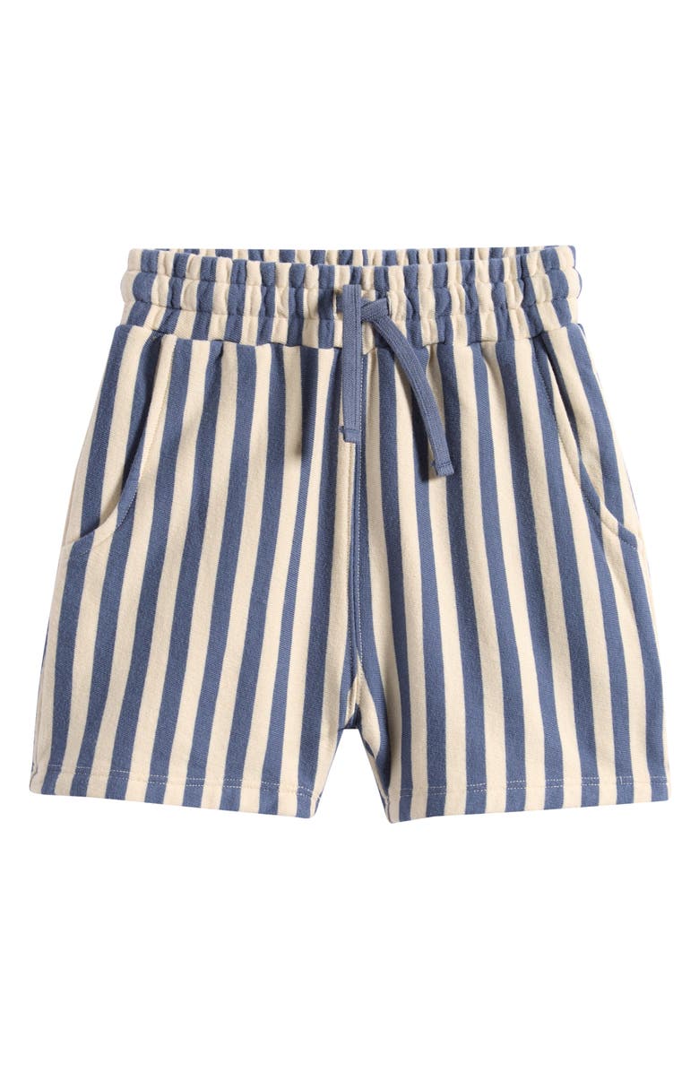 Rylee + Cru Kids' Relaxed Stripe Shorts, Main, color, Marine