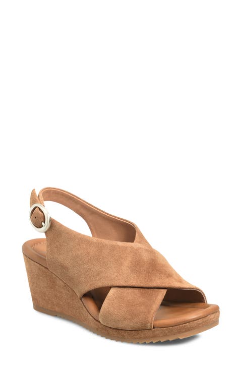 Isabeth Slingback Platform Wedge Sandal (Women)