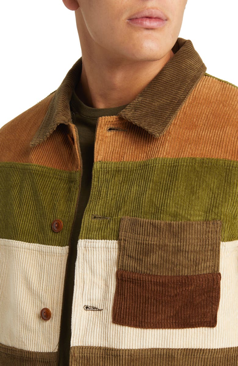 Schott NYC Patchwork Cotton Corduroy Chore Jacket, Alternate, color, 