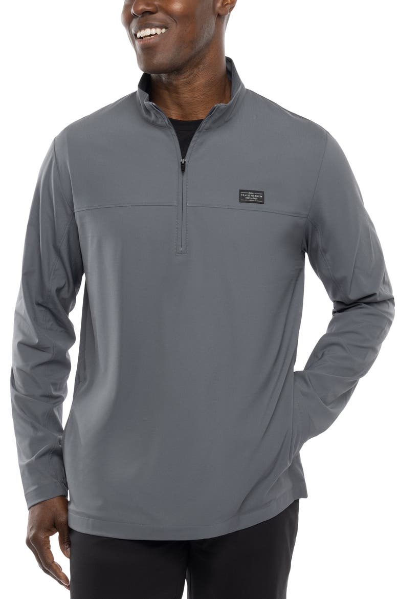 Wanderlust Quarter Zip Pullover, Main, color, QUIET SHADE