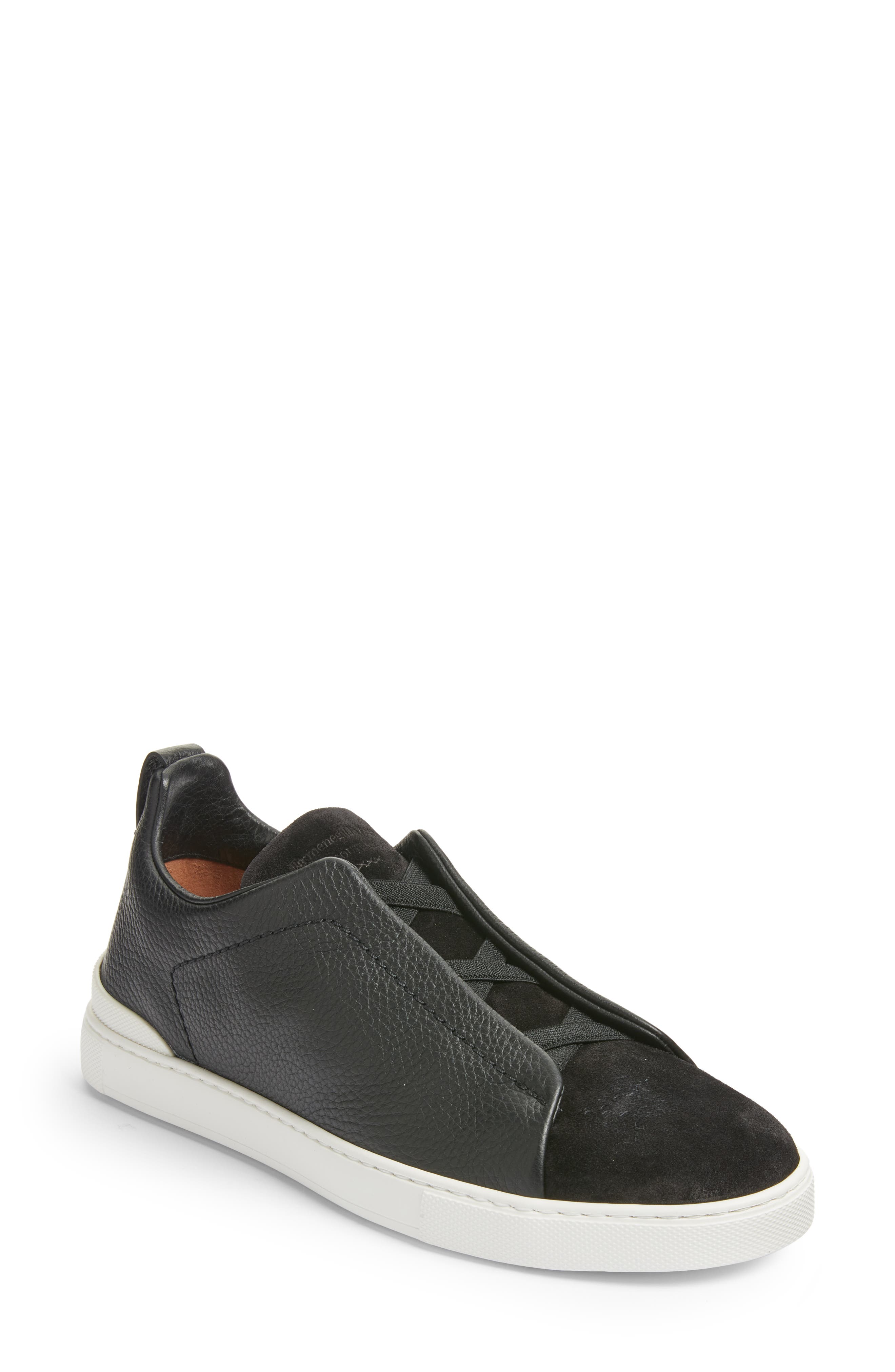 ZEGNA Triple Stitch Low Top Sneaker, Main, color, 