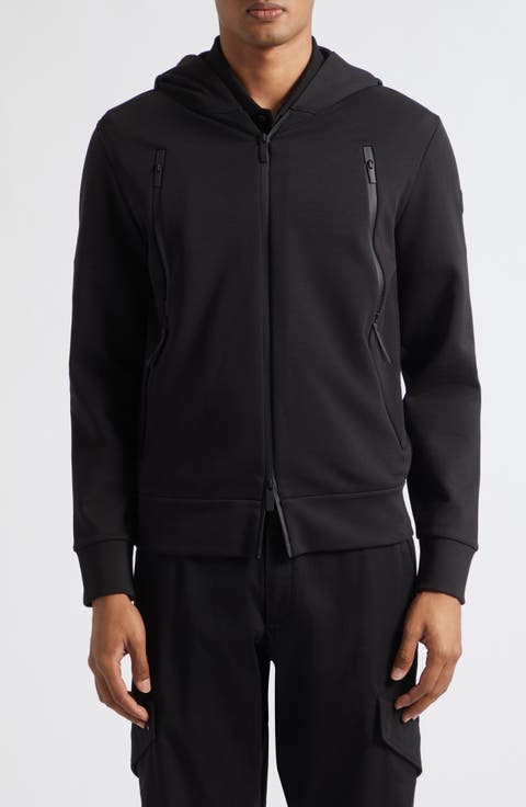 Cotton Blend Zip-Up Hoodie