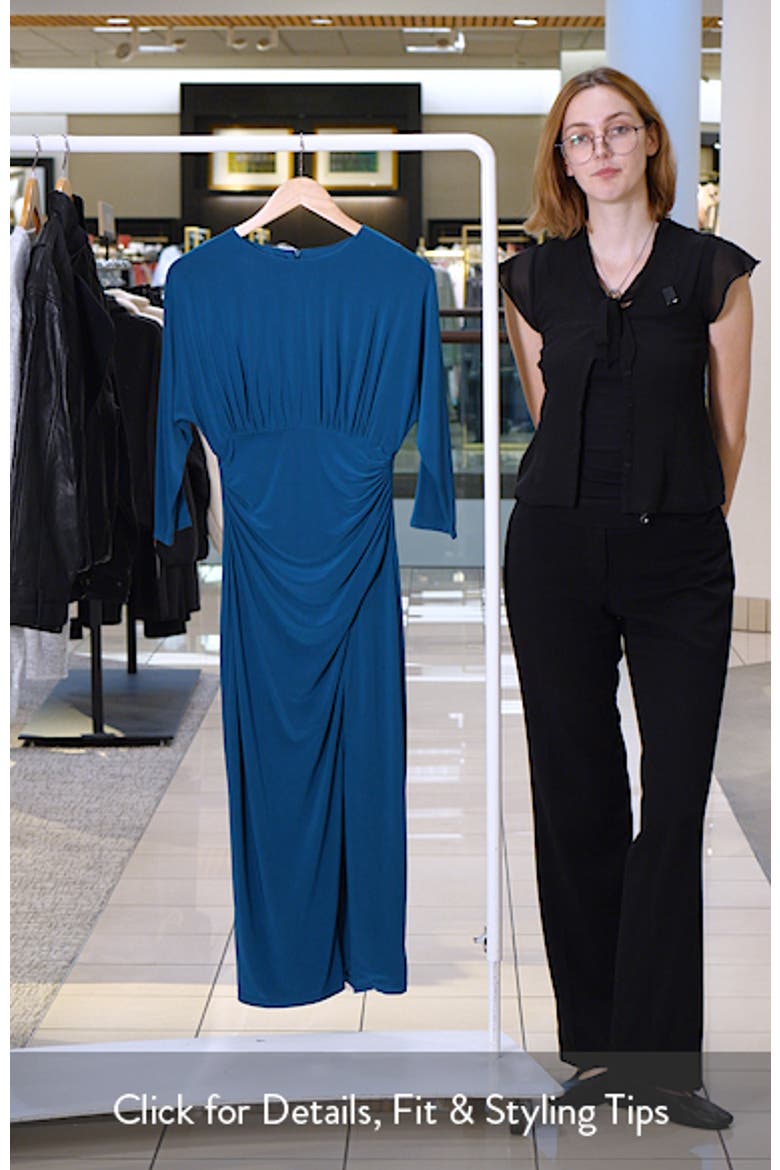 Ity Tucked Dolman Sleeve Dress video