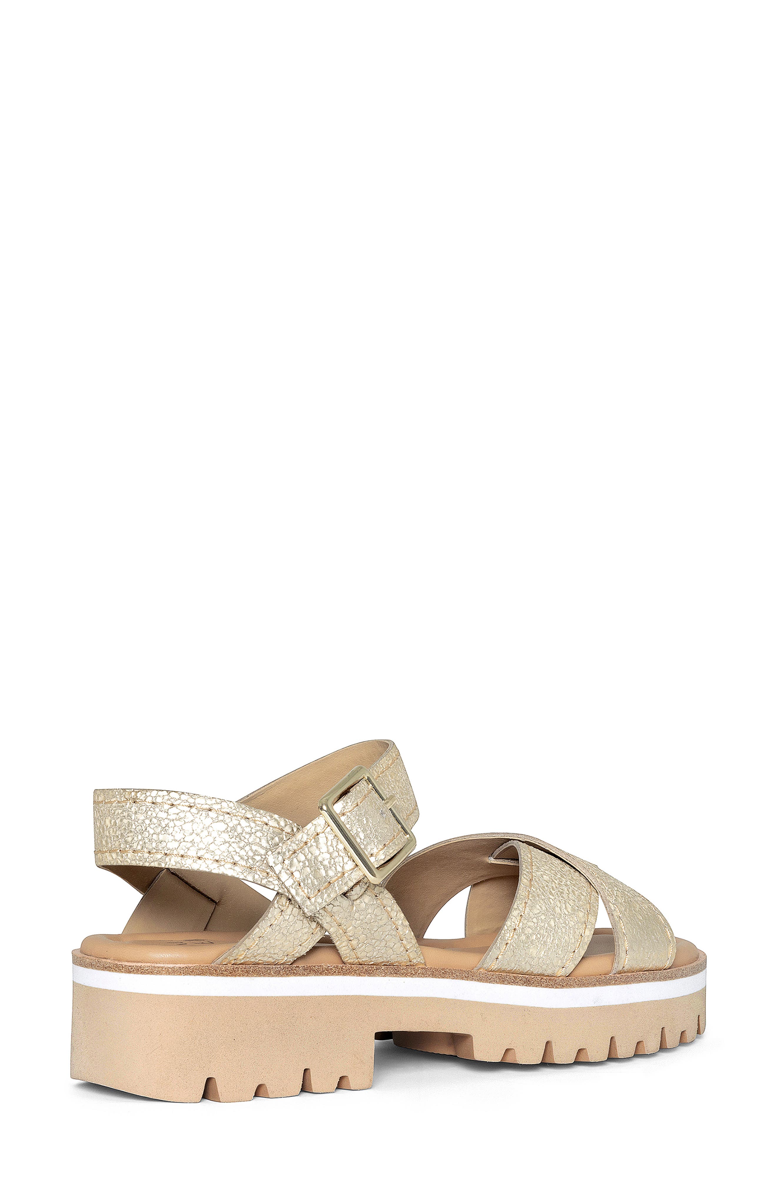 Lug Sole Slingback Sandal, Alternate, color, PLATINO