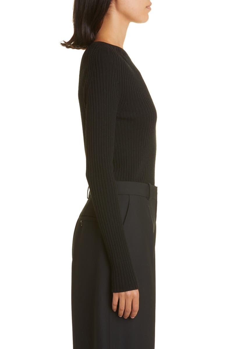 TOTEME Rib Merino Wool Sweater, Alternate, color,