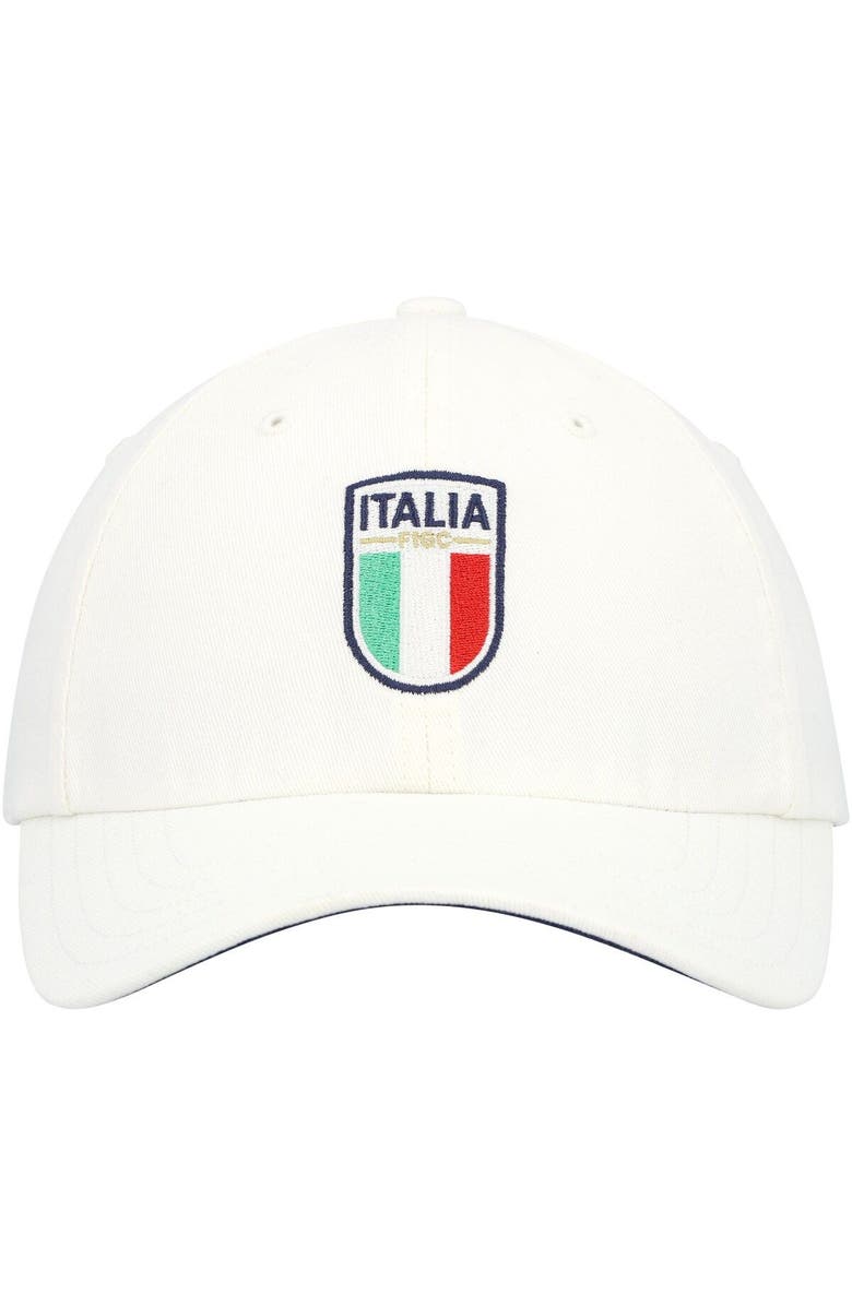 adidas Men's adidas Italy National Team White Logo Adjustable Hat, Alternate, color, 