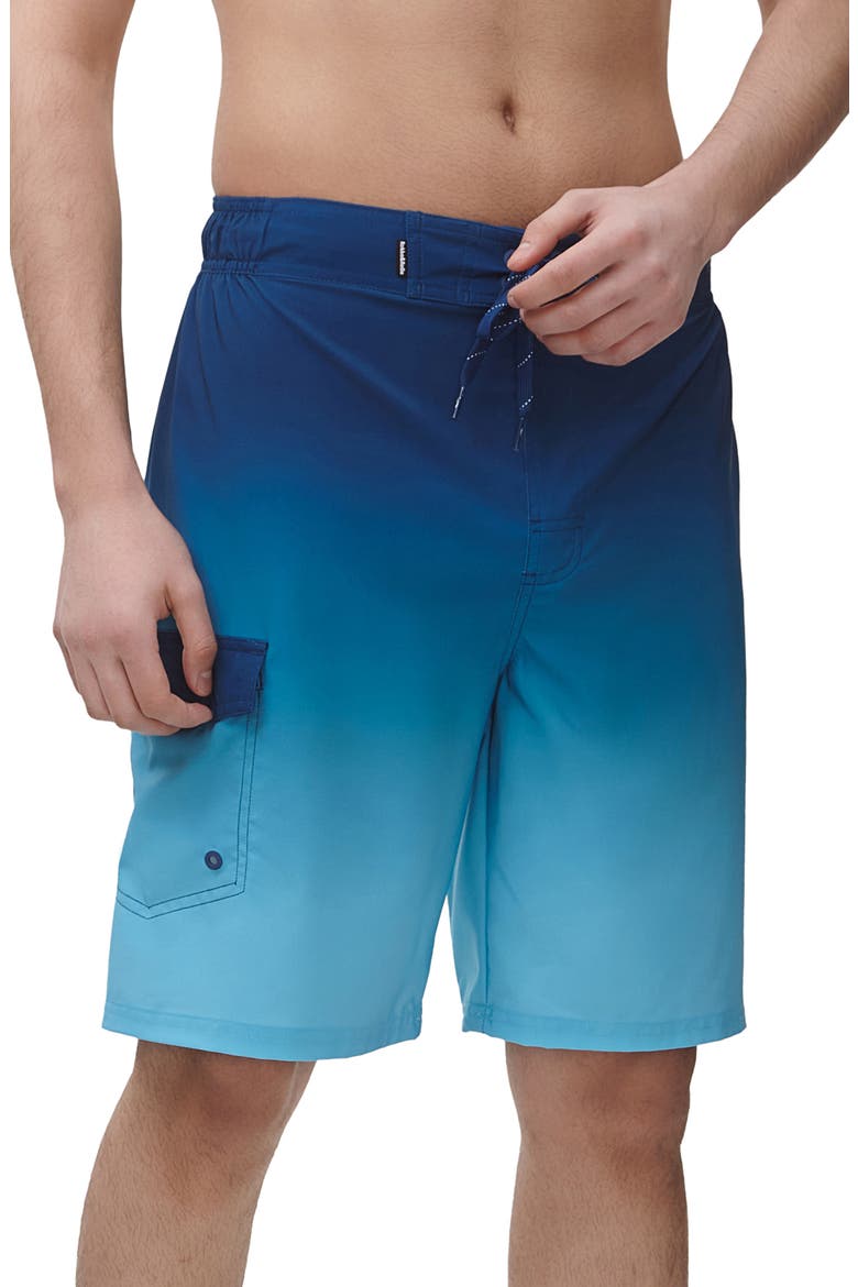 4-Way Stretch Performance Board Shorts, Main, color, Blue Wave Gradient