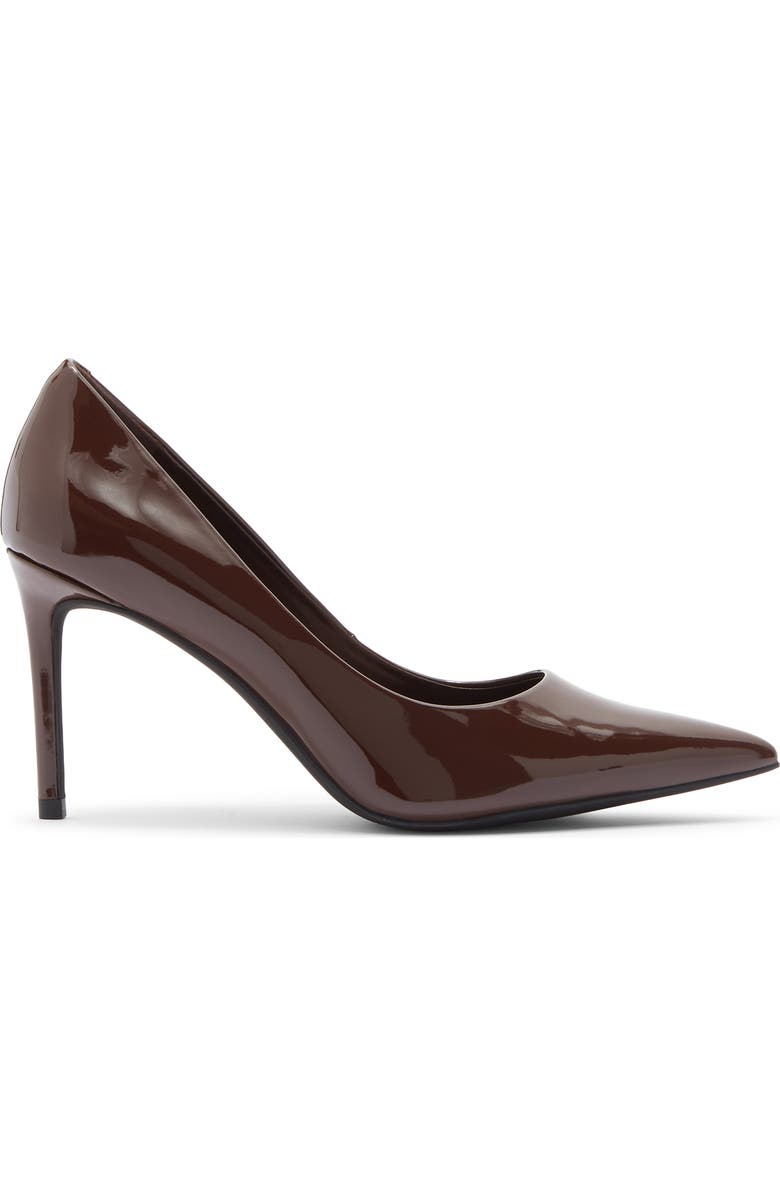 Jeffrey Campbell Nikia Pointed Toe Pump, Alternate, color, Brown Patent