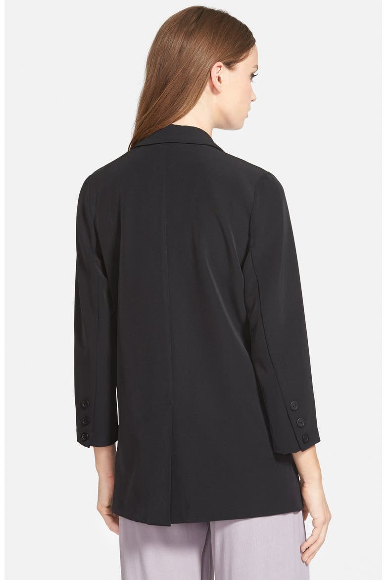 Long Blazer, Alternate, color, BLACK