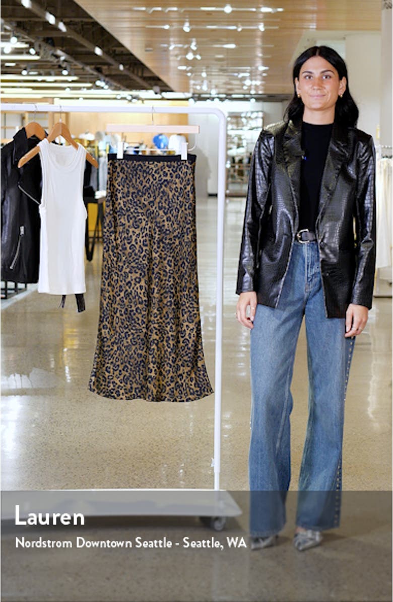 The Josie Leopard Print Maxi Skirt, sales video thumbnail