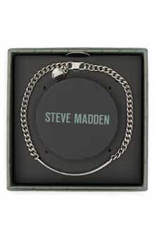 Steve Madden Small Skinny Bar Chain Link Bracelet
