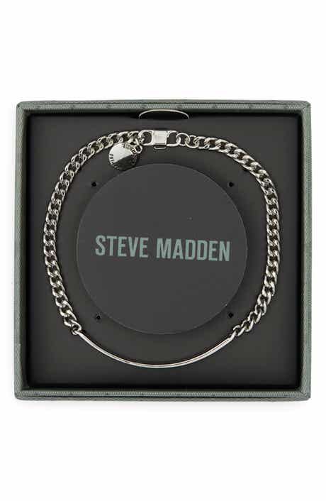 Steve Madden Small Skinny Bar Chain Link Bracelet