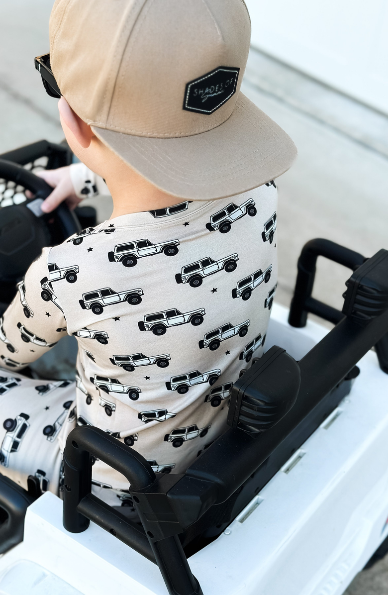 In My Jammers Vintage 4x4 Pajamas - Two Piece Set, Alternate, color, Car And Star Print