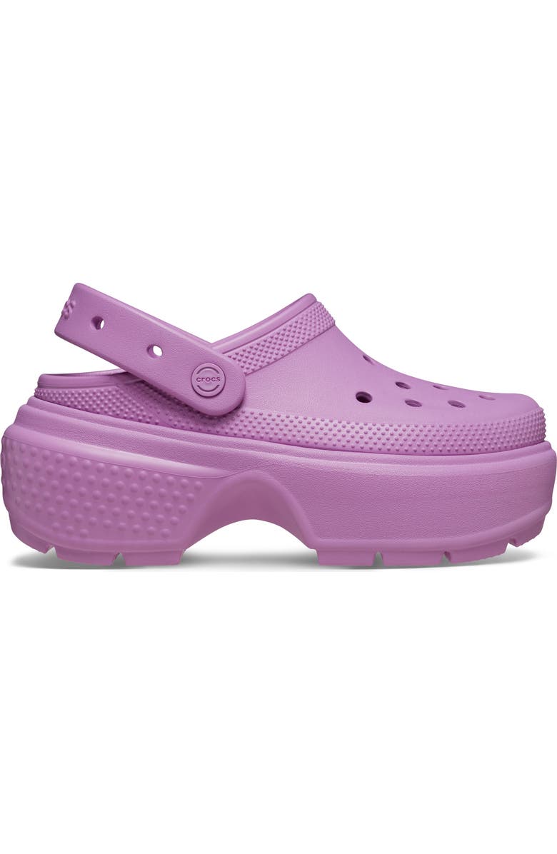 CROCS Stomp Slingback Platform Clog, Main, color, Bubble