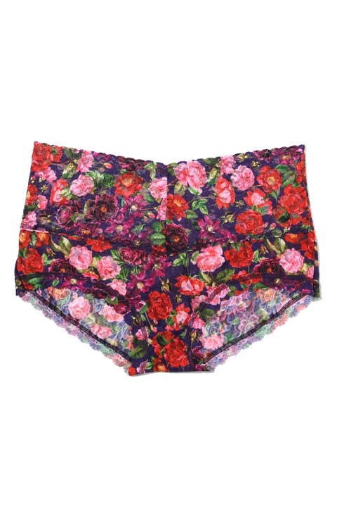 Printed Lace Boyshorts (Plus)