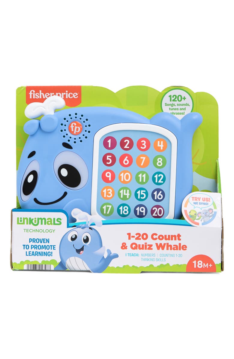 FISHER PRICE Linkimals 1-20 Count & Quiz Whale, Main, color,