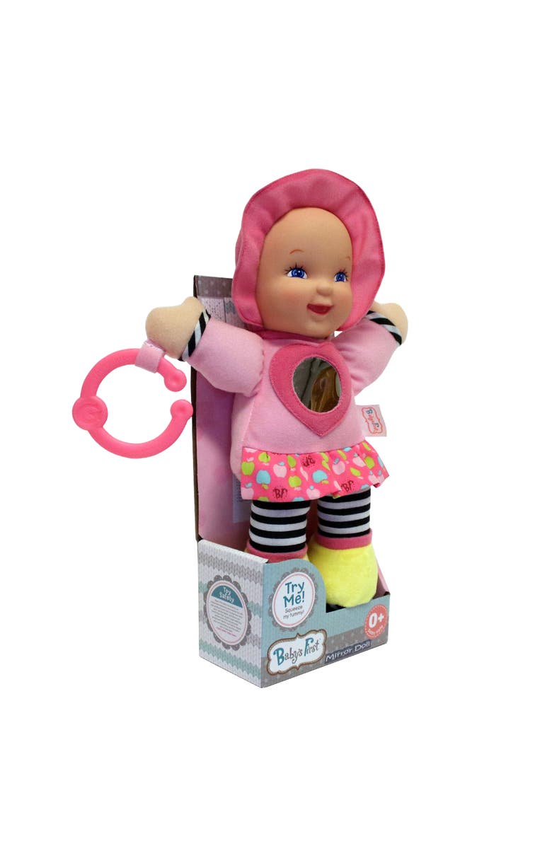Baby's First Mirror Doll Outfit W/ Chest Heartshaped Shiny Mirror, 3 Mo+, Alternate, color, Multicolored
