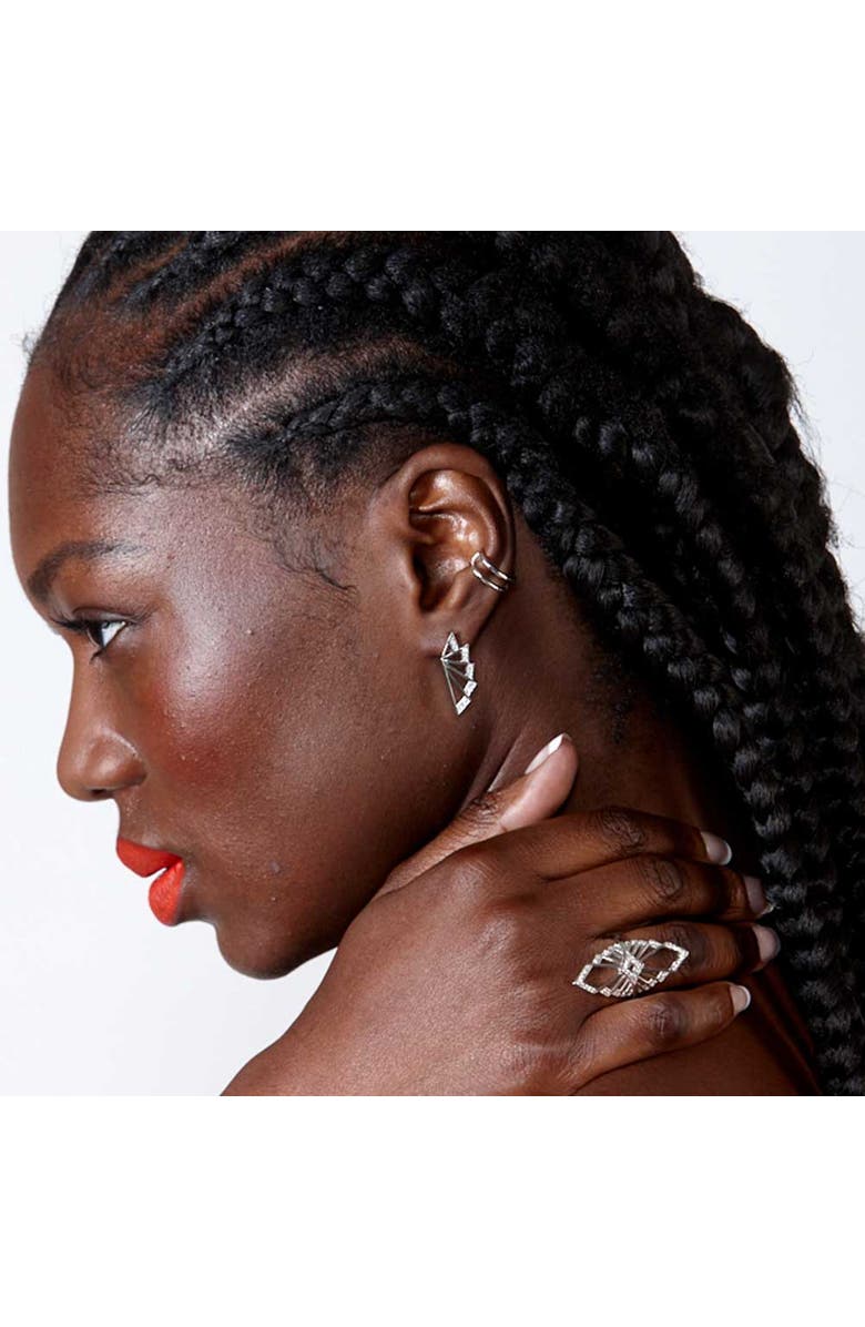 Lucy Quartermaine Art Deco Ear Cuff, Alternate, color,