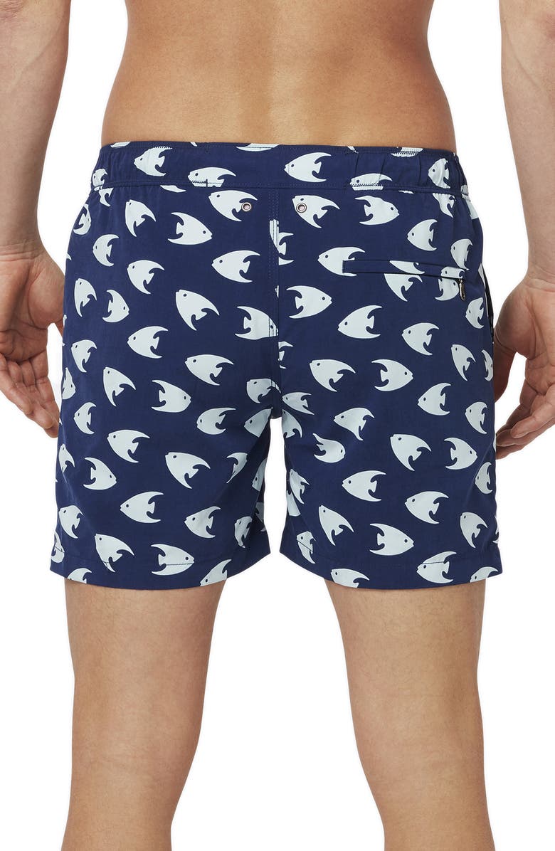 Tom & Teddy Angelfish Snap Swim Trunks, Alternate, color, 