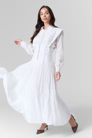 Le Fafo Silk Cotton Long Dress