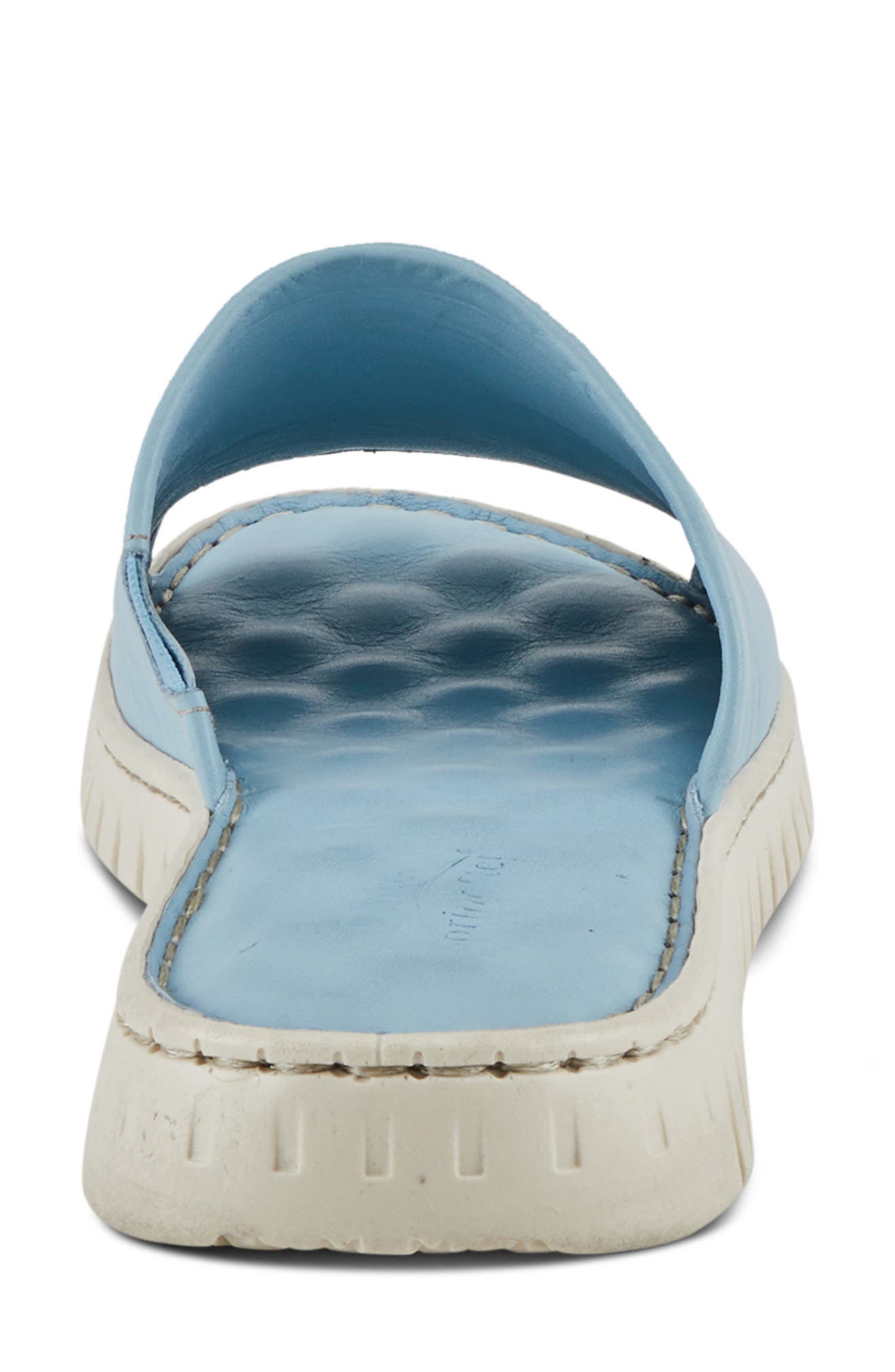 Nappa Slide Sandal, Alternate, color, BLUE