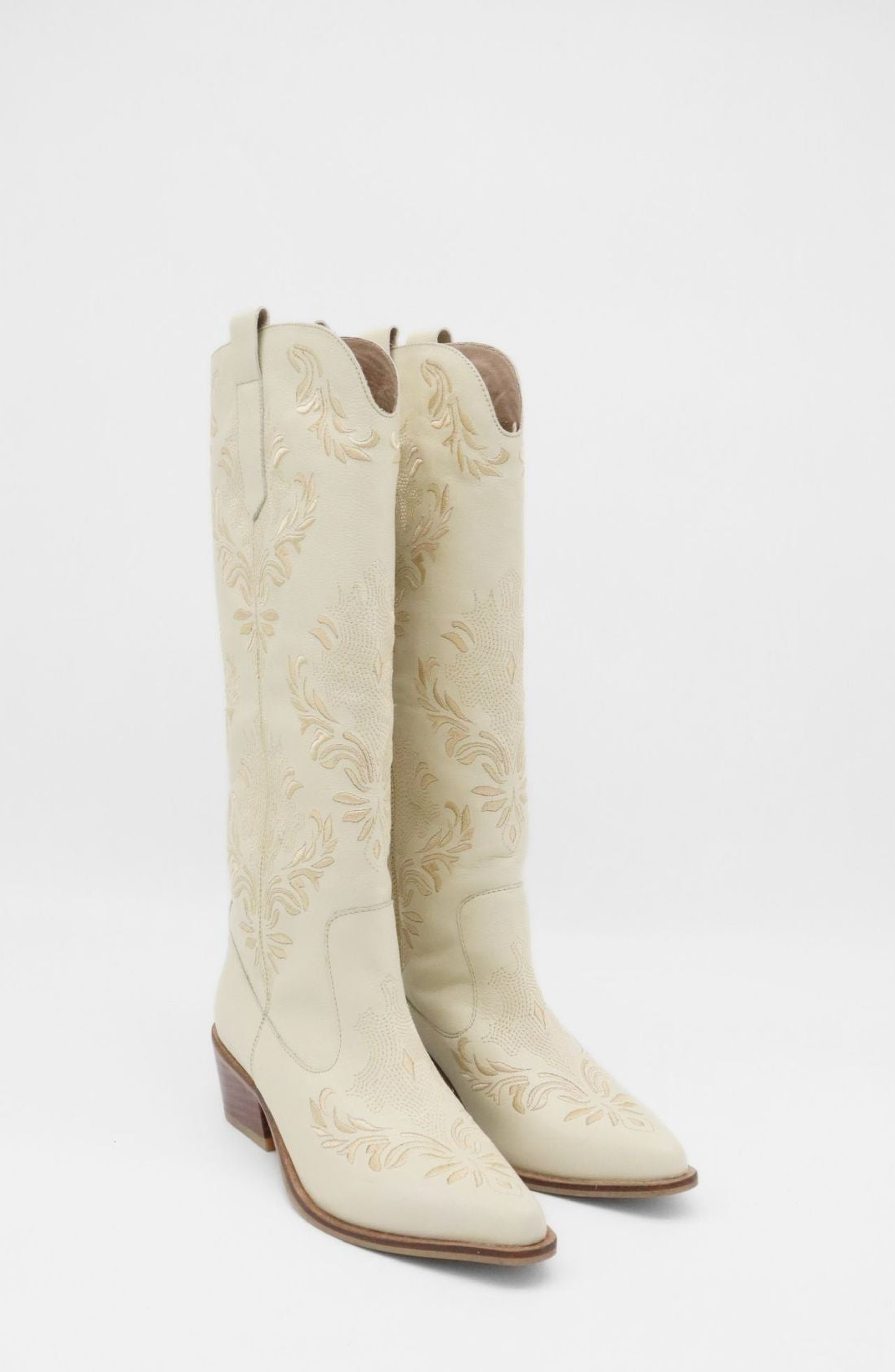 Jolene Western Cowboy Boots, Alternate, color, Off White