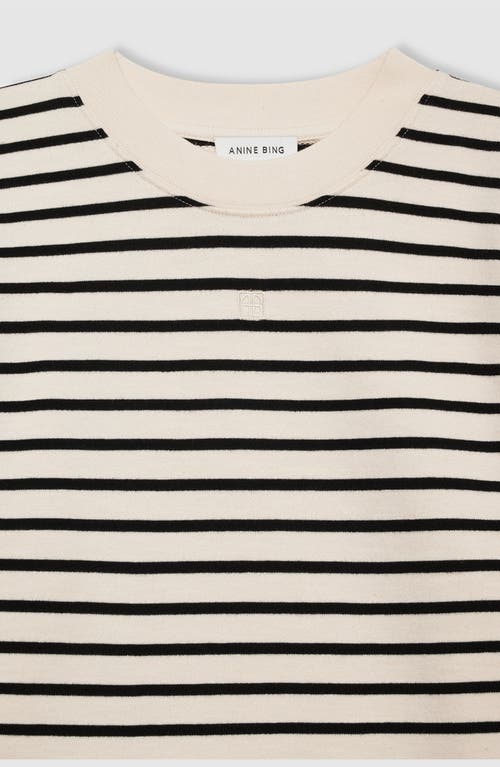 Anine Bing Mona Striped French Terry Dress In Multi
