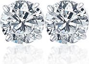 Bliss Diamond Certified 1.10Ct TW 14K Gold Diamond Stud Earrings