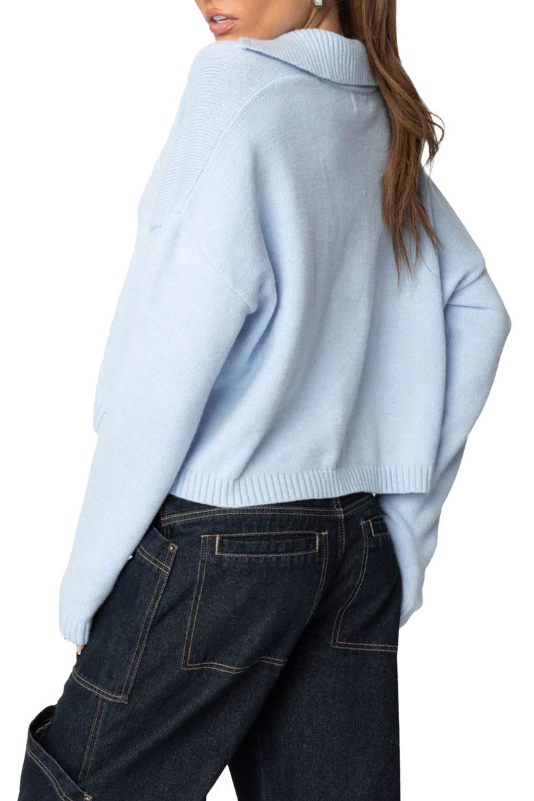 Marcie Oversize Crop Sweater, Alternate, color, LIGHT-BLUE