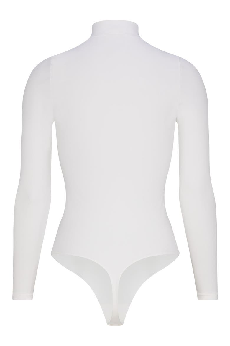 Naomi Long Sleeve Bodysuit, Alternate, color, WHITE