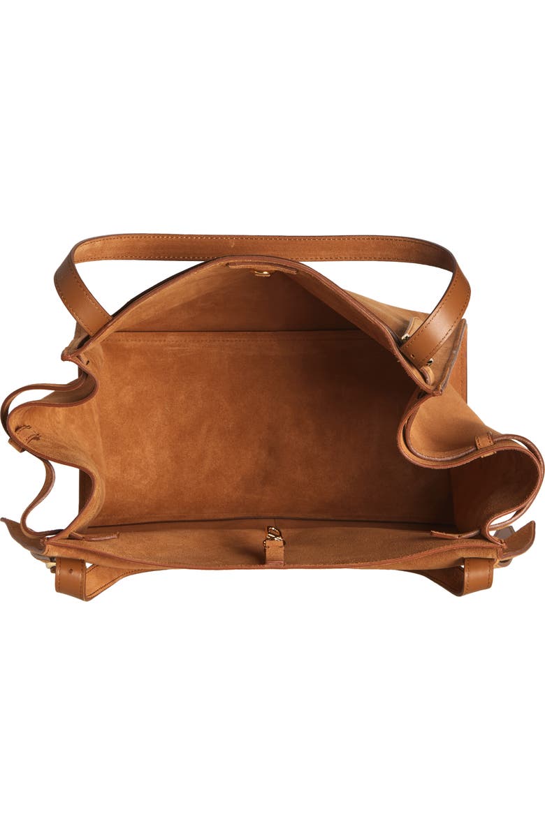 Coperni Cabas Suede Belted Tote, Alternate, color,