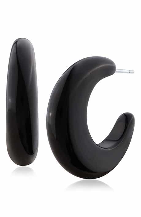 JARDIN Resin Hoop Earrings