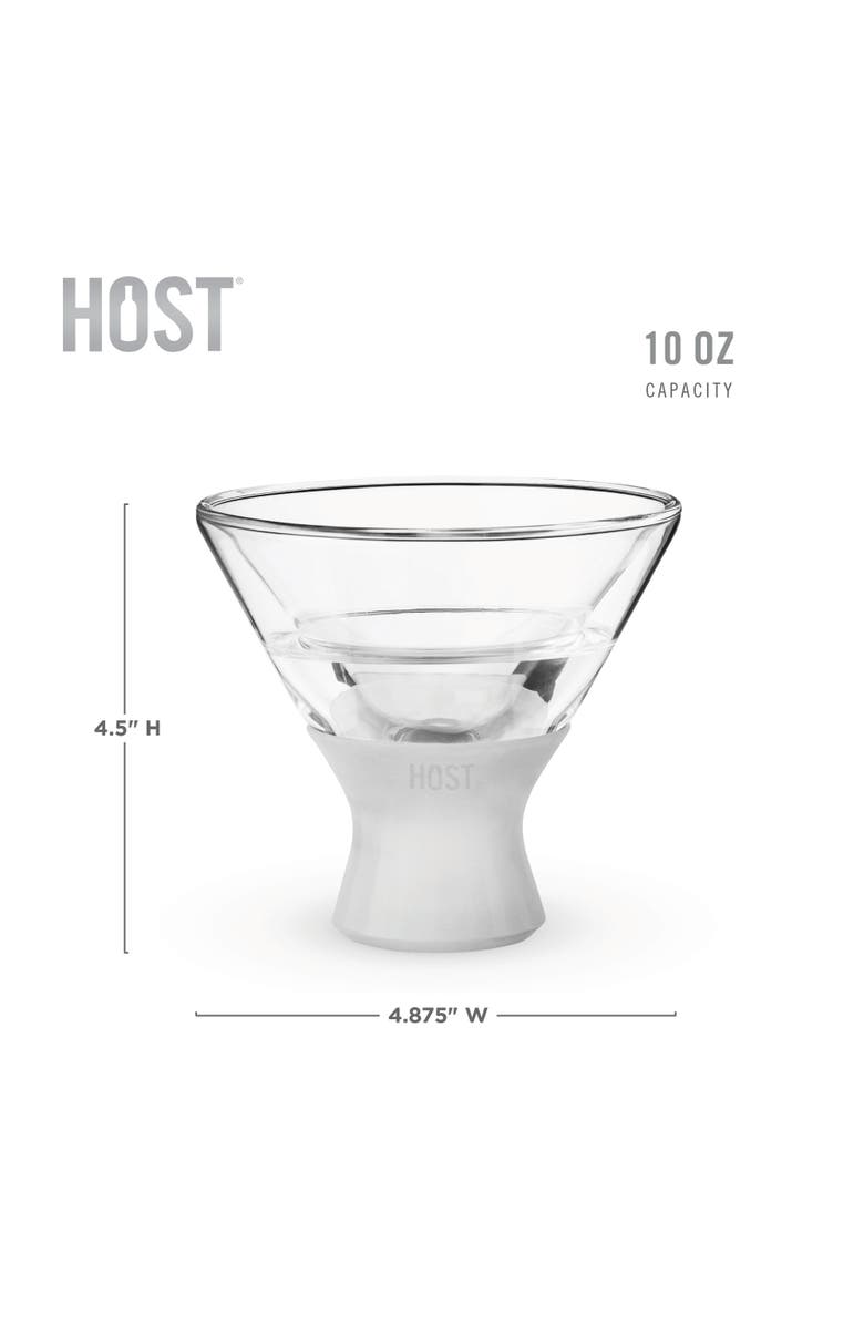 HOST Glass FREEZE Martini Cooling Cup Set of 2, Alternate, color, Clear