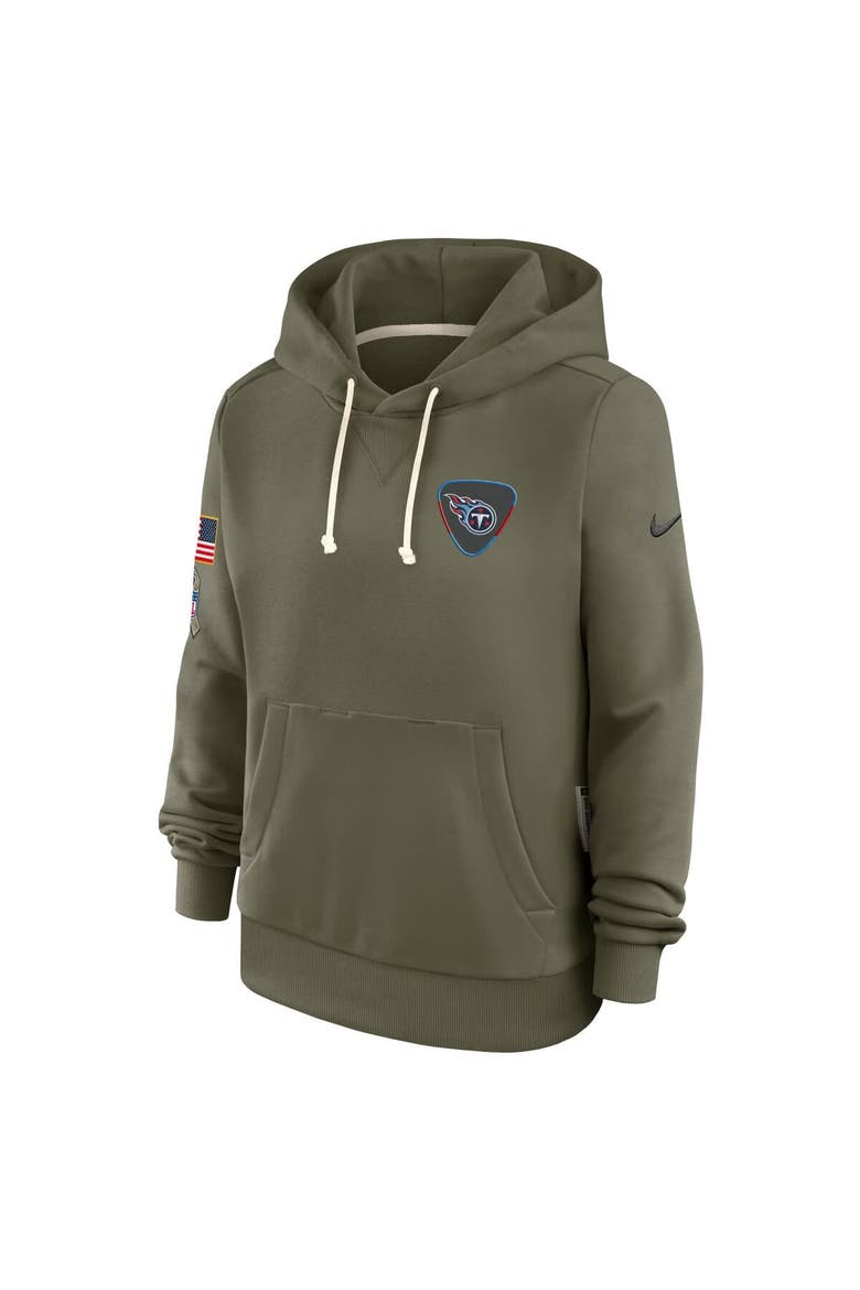 Women's Nike Olive Tennessee Titans 2025 Salute to Service Sideline Standard Issue Dri-FIT Hoodie, Alternate, color, Olive