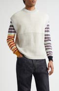 Waste Yarn Project Oda Colorblock One of a Kind Crewneck Sweater Vest