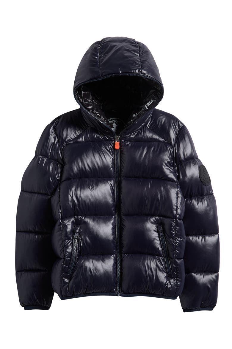 Kids' Artie Water Resistant Quilted Puffer Jacket, Main, color, BLUE BLACK