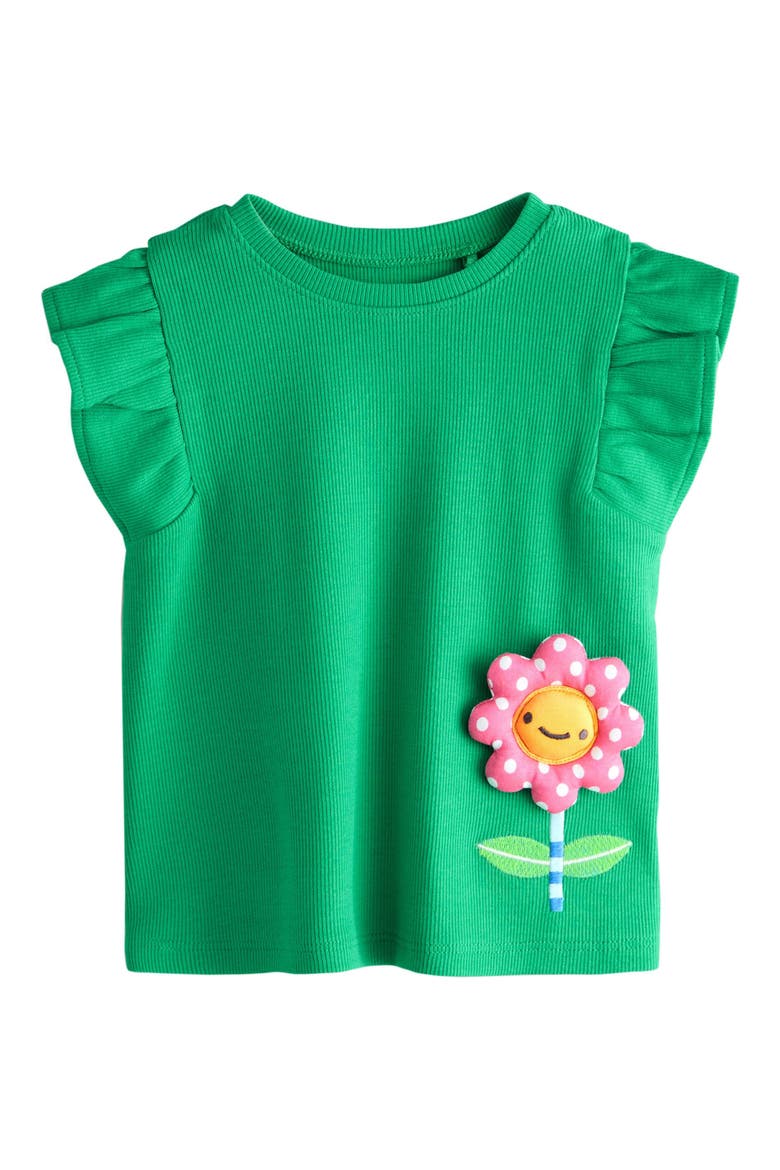 Kids' 5-Pack Assorted Frill Tops, Alternate, color, GREEN