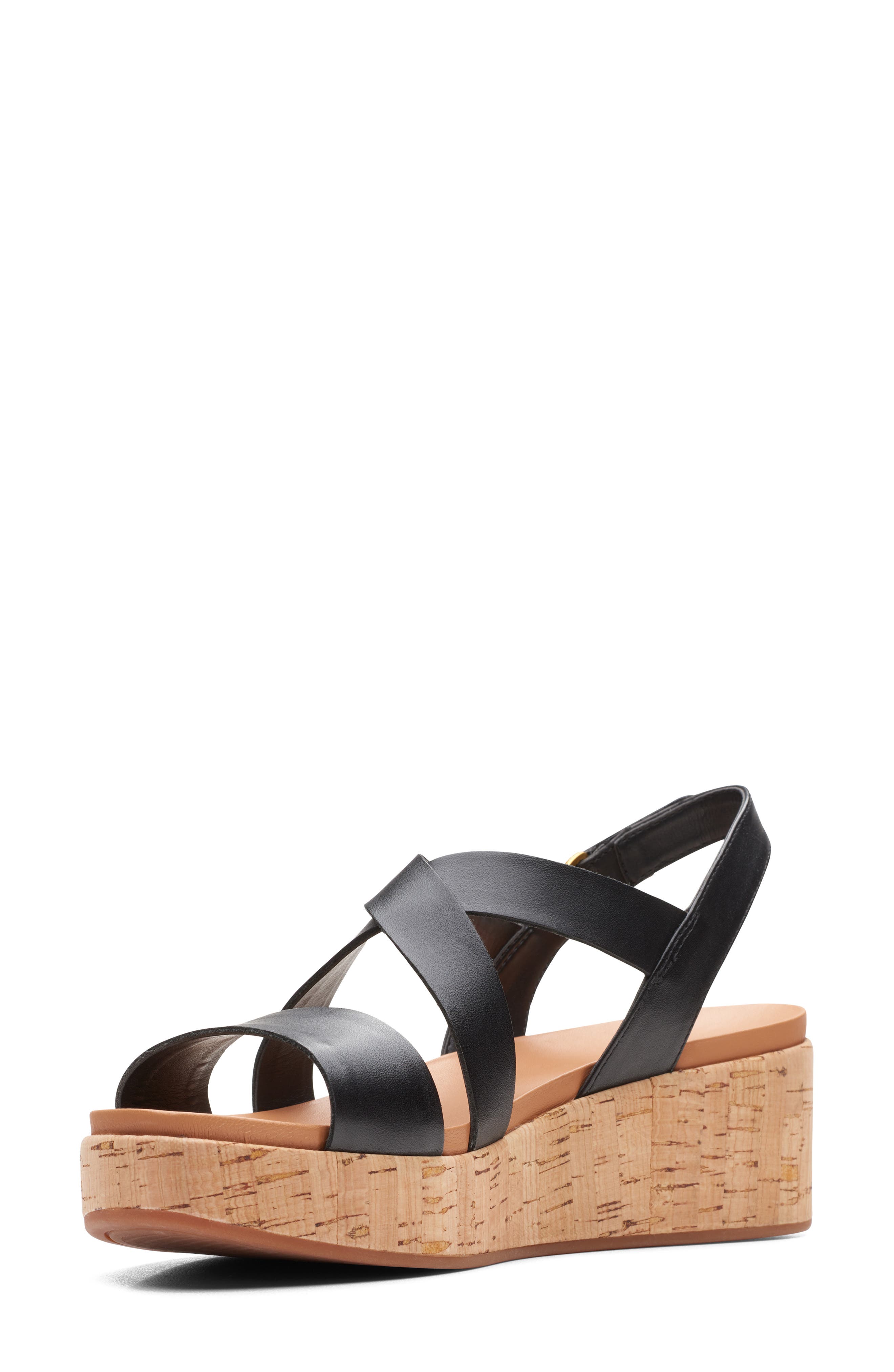 Clarks<sup>®</sup> Kimmei Wedge Sandal, Alternate, color, 