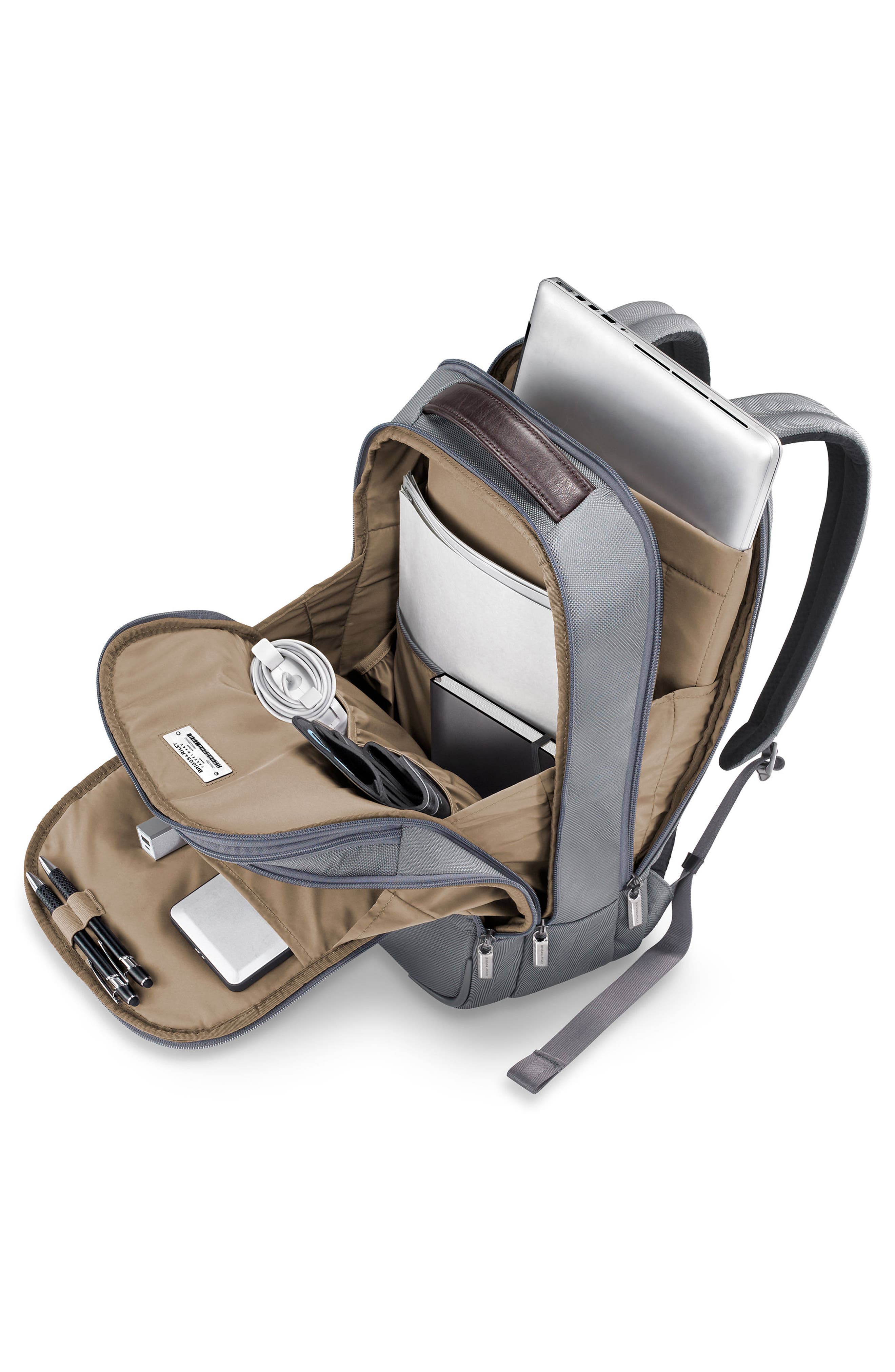 @work Medium Backpack, Alternate, color, GREY