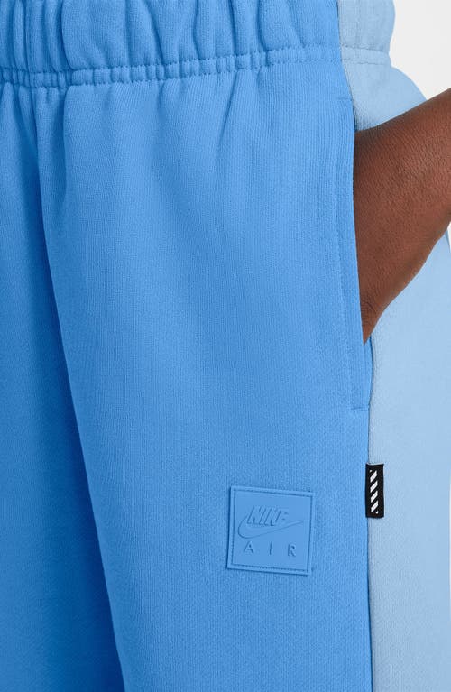 Nike Kids' Air Fleece Joggers In University Blue/blue/white