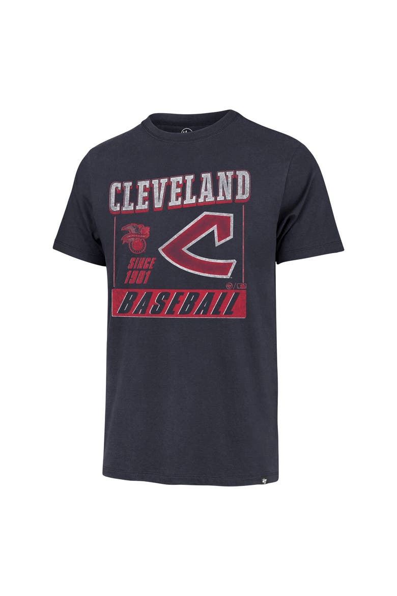 Men's '47 Navy Cleveland Guardians Outlast Franklin T-Shirt, Alternate, color, Navy