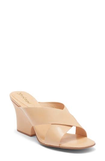 Jeffrey Campbell Tetra Slide Sandal In Neutral
