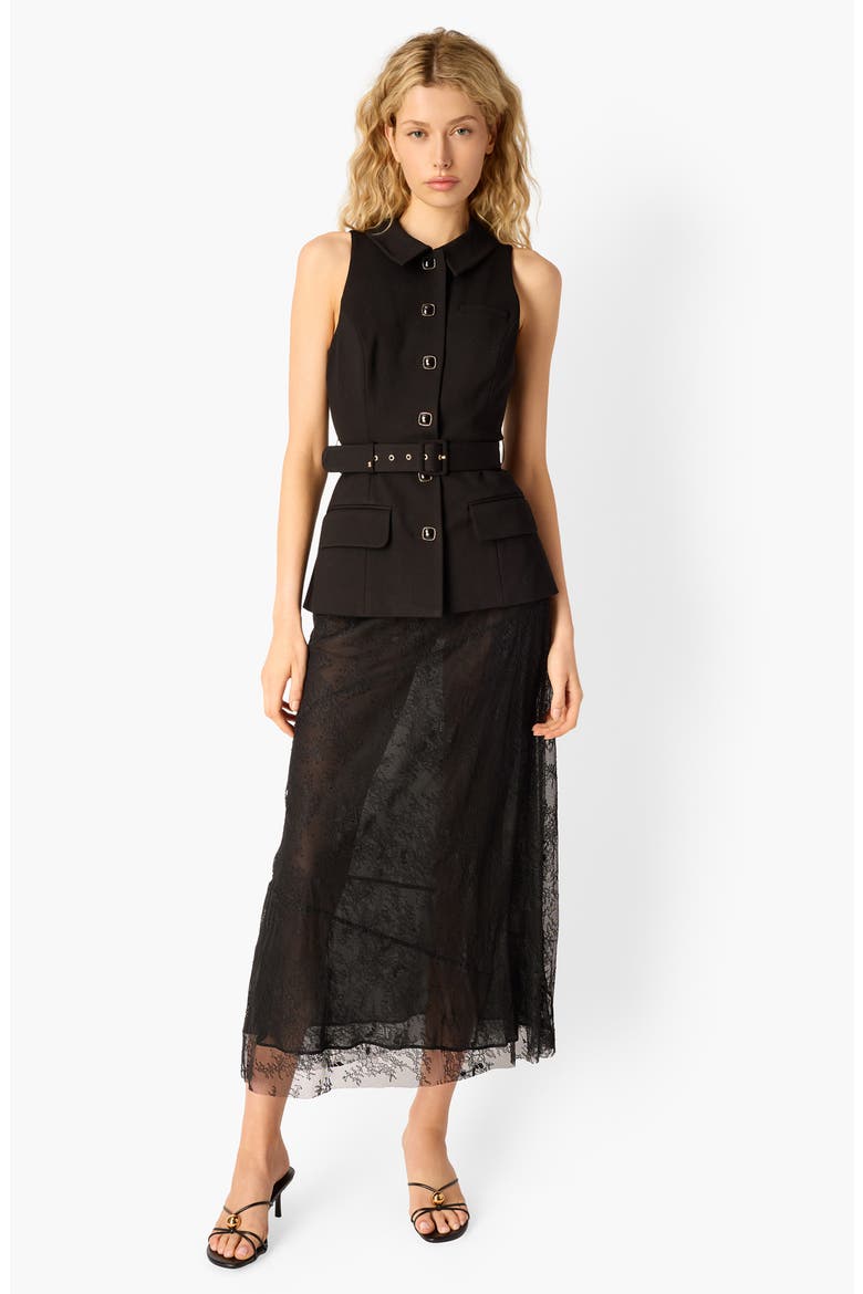 Yarra Belted Vest, Alternate, color, BLACK
