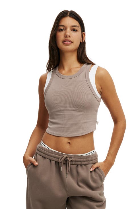 Women's Active Rib Curved Hem Tank