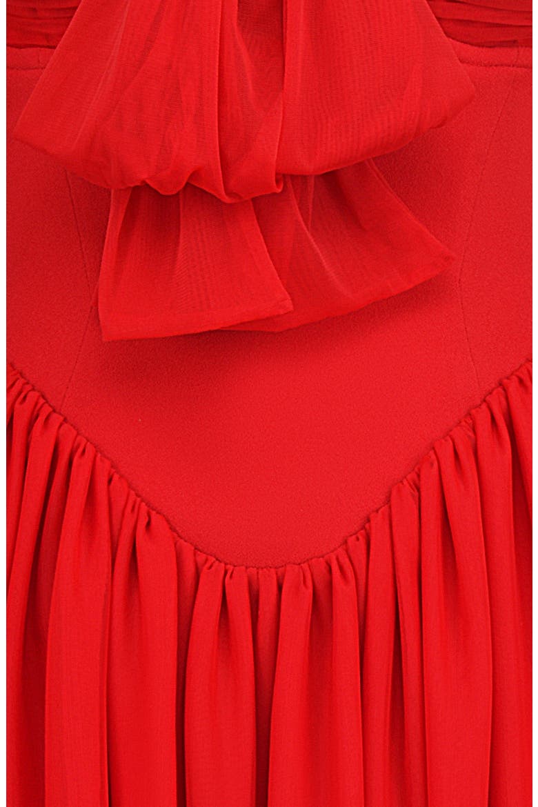Alana Strapless Long Sleeve Minidress, Alternate, color, SALSA