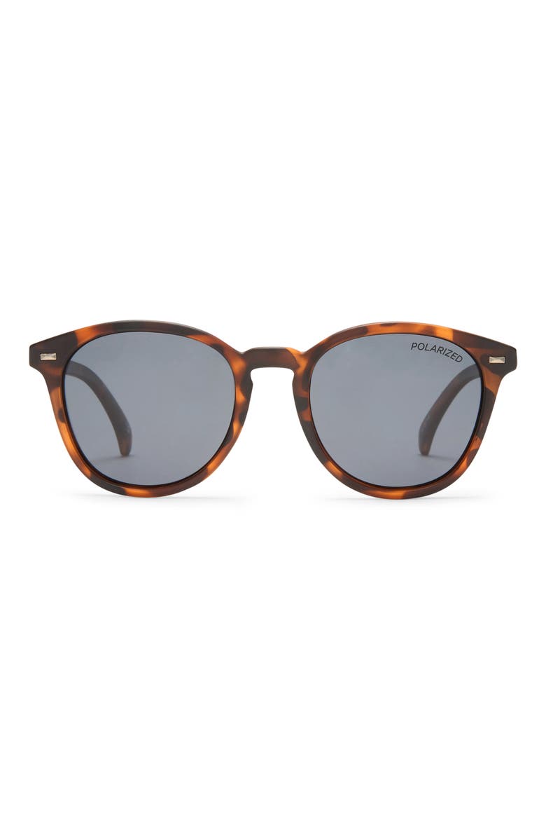 Bandwagon 51mm Polarized Sunglasses, Main, color, MATTE TORT/ SMOKE MONO POLAR