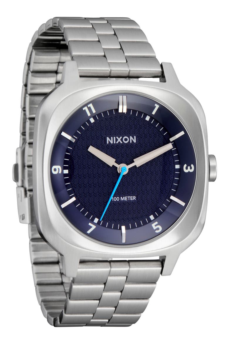 Fremont Bracelet Watch, 40mm, Alternate, color, SILVER / MIDNIGHT