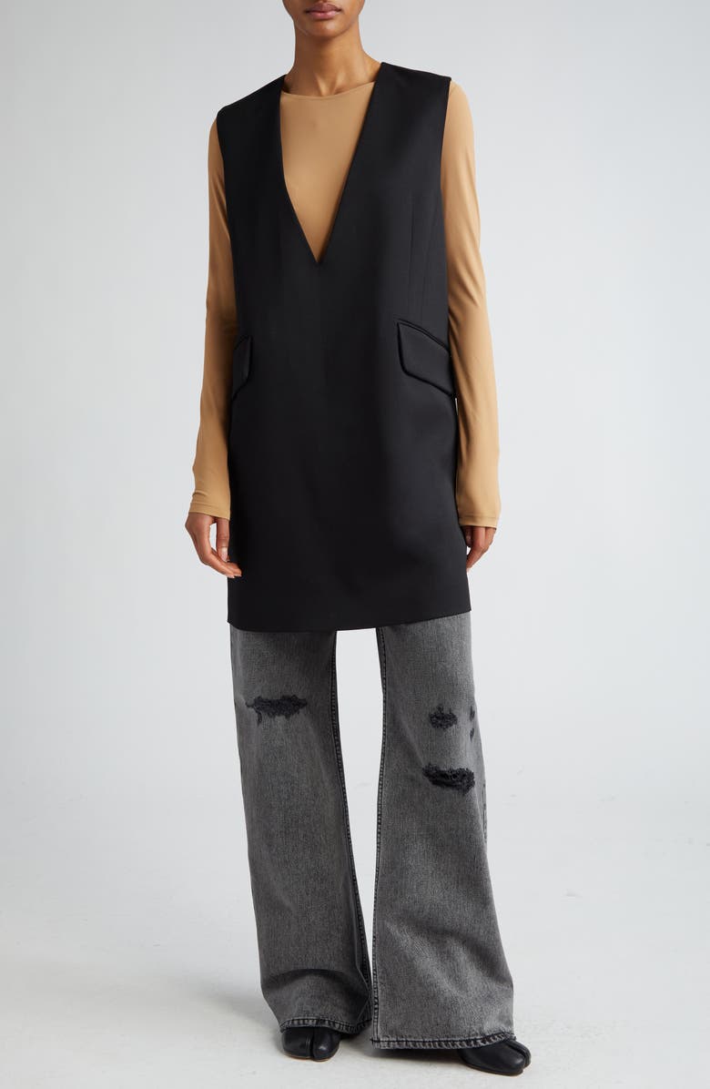 MM6 Maison Margiela Sleeveless Shift Dress, Main, color, 