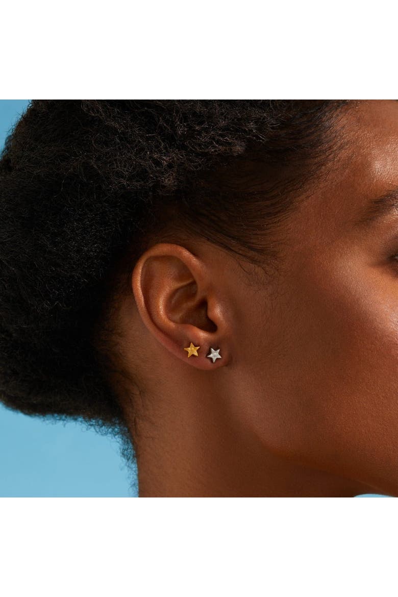 Star Stud Earrings, Alternate, color, Gold 18k